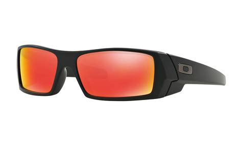 Oakley Gascan Matte Black Ruby Iridium Sunglasses 26 246