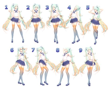 Mmd Pose Pack 4 Dl By Snorlaxin On Deviantart