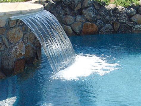 Curved Water Waterfall Adams Pool Specialties