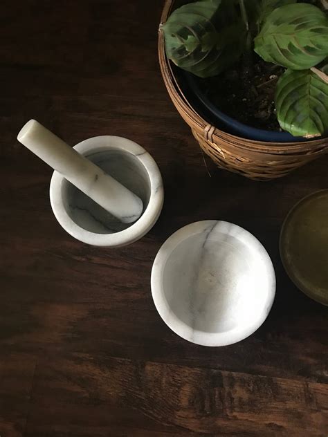 Marble Mortar and Pestle Set With Extra Mortar | Mortar ...
