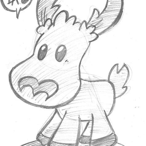 Bocetos dibujos de caracter infantil de animales Domestika