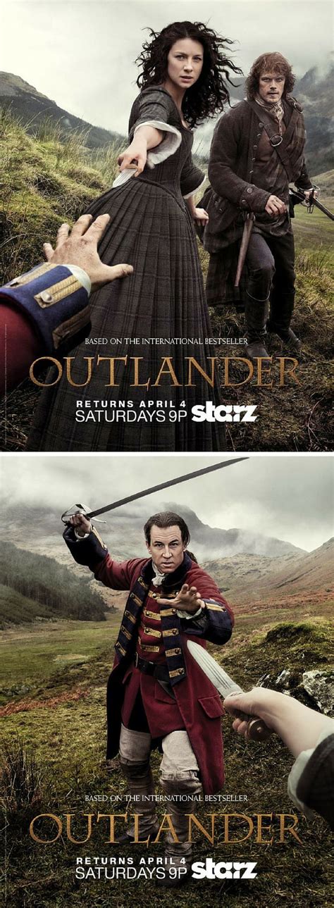 We Re Obsessed With These New Outlander Posters Outlander Outlander Tv Outlander Tv Series