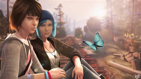 Two Female Illustrations Life Is Strange Max Caulfield Chloe Price