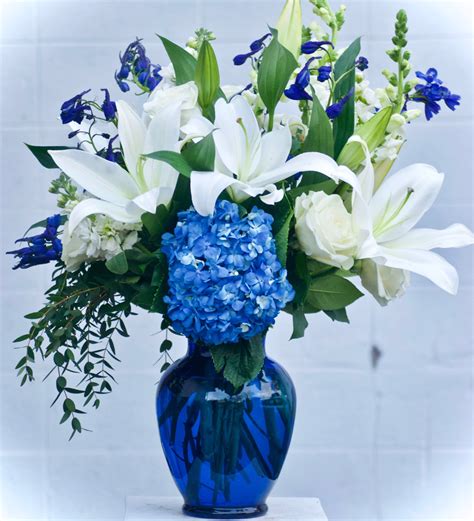 Beautiful In Blue Fleur De Lis Florist Mountain View Ca Los Altos Ca
