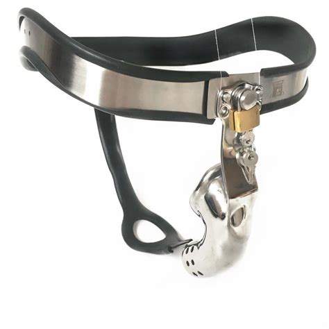 stainless steel chastity belt w anal plug sissy panty shop