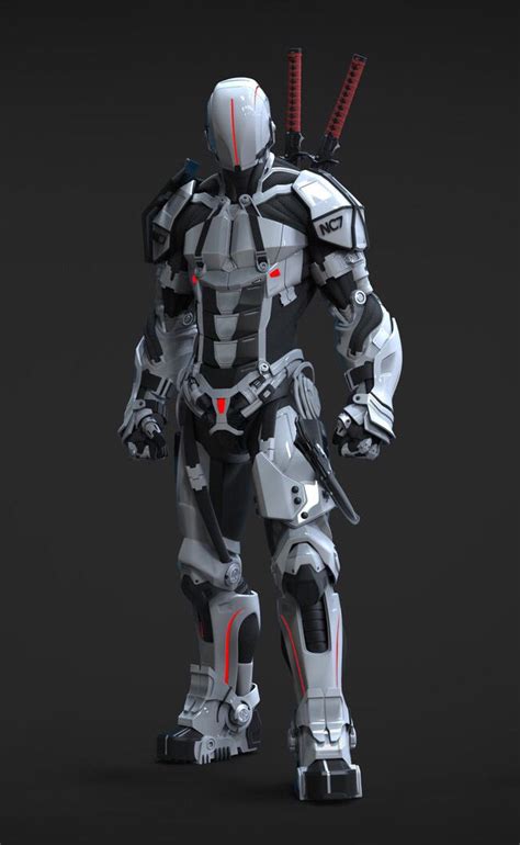 Моделинг вдохновение Sci Fi Armor Design Armor Concept Ninja
