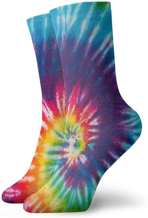 Vibrant Rainbow Tie Dye Socks Slipper Socks For Women Fun Socks 30cm11 8inch Uk