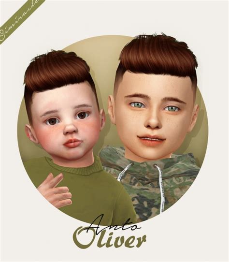 Anto Oliver Hair For Kids And Toddlers At Simiracle Sims 4 Updates