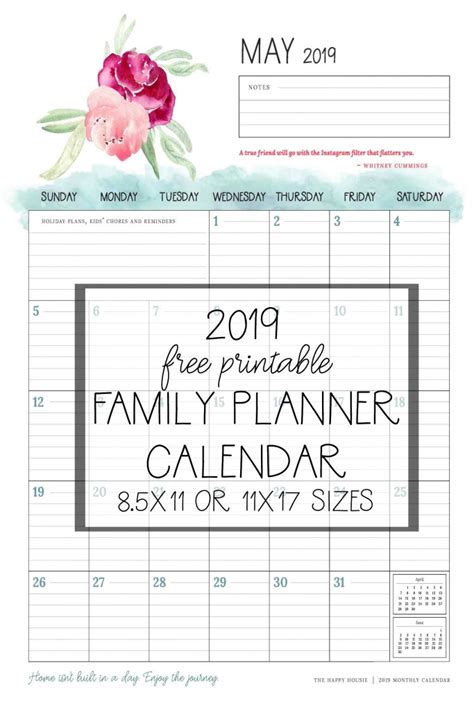 Free auto tagging software to automatically complete metadata using community database. Free 2019 Printable Calendar Family Planner Organizer ...