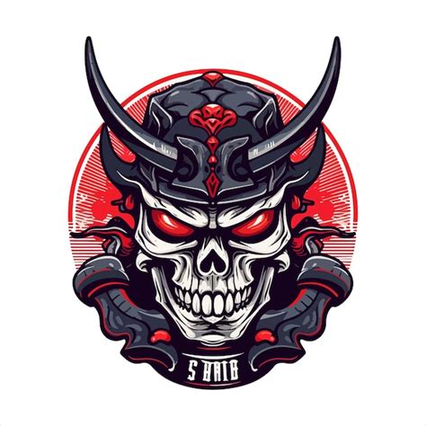Premium Vector Skull Emblem Vector Logo Agressive Ancient Warrior