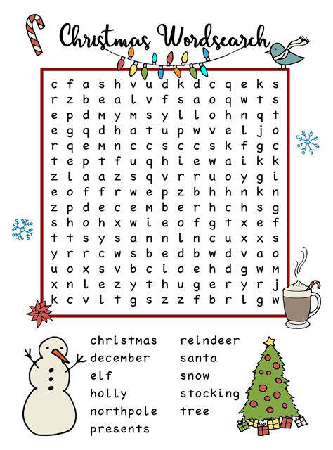 15 Best Christmas Printable Word Search Pdf For Free At Printablee
