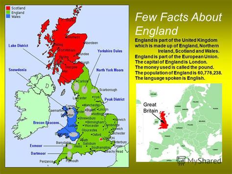 Презентация на тему England Few Facts About England England Is Part
