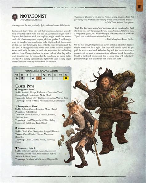 Protagonist Warhammer Fantasy Roleplay Fourth Edition Rulebook
