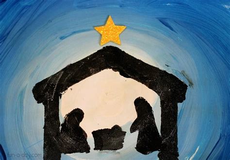 Nativity Christmas Art For Kids Fun A Day