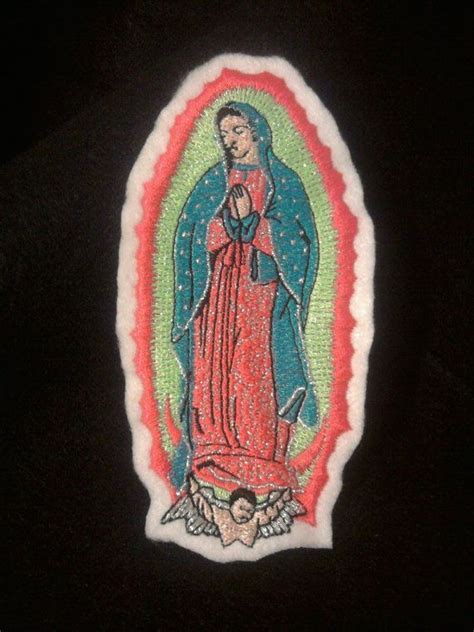 Virgen De Guadalupe Iron On Patch Mexican Folkart Etsy Virgen De