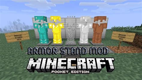 Мод Стенд для брони Armor Stand Mod для Minecraft Pocket Edition на