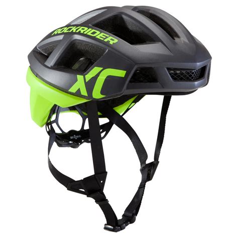 Lightweight Mountain Bike Helmet Neon Yellow Decathlon