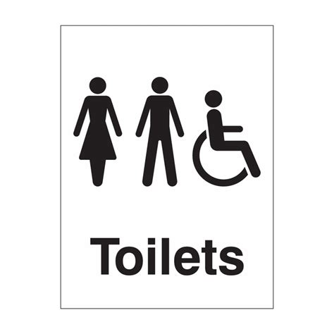 Male Female Disabled Toilet Signs Mixed Disabled Toilet Signs