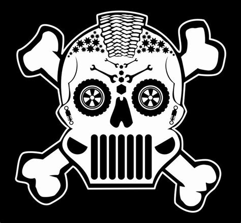 Sugar Skull Jeep Jk Decal Etsy Jeep Life Decal Jeep Decals Sugar