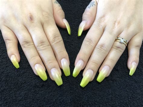 Lime Green Ombré Nails Ombre Nails Green Ombre Nail Art