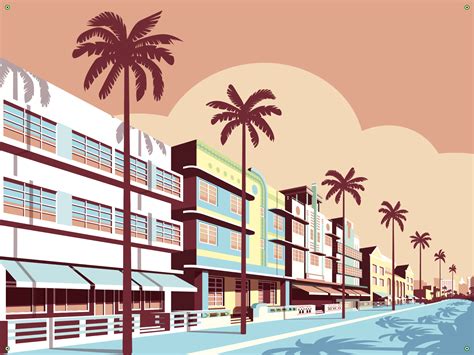 check out this behance project “ocean drive miami” gallery 51498723