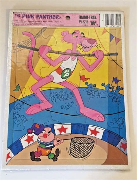 Vintage 1982 The Pink Panther Frame Tray Puzzle Sealed Nos Circus