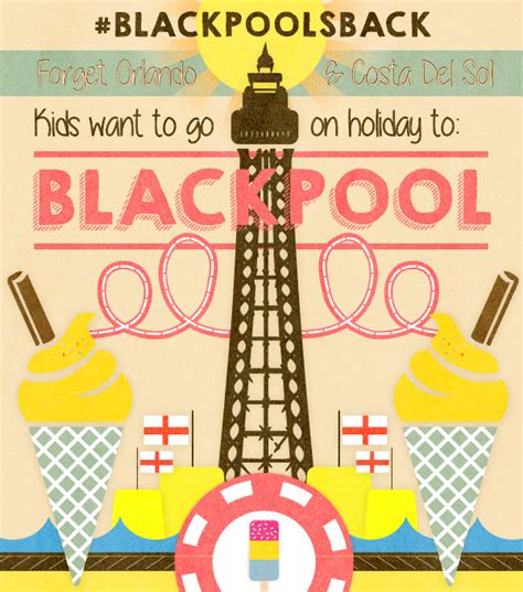 Kids Want To Go To Blackpool An Illustrated Infographic Design By