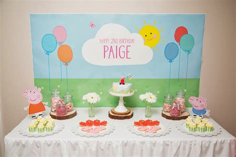 Piece Of Cake Paiges 2nd Birthday Peppa Pig Theme