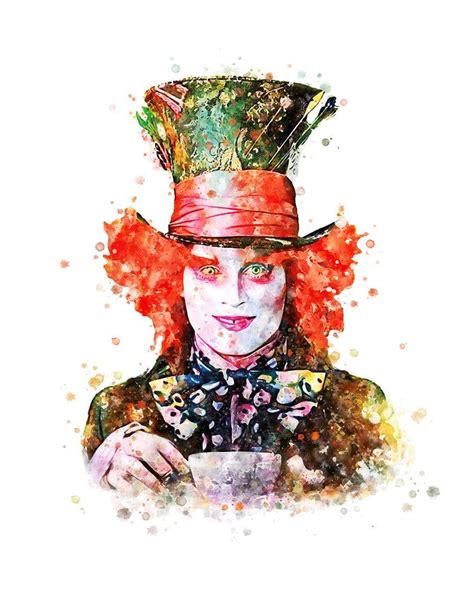 The Mad Hatter Art Print Printable Mad Hatter Poster Etsy Alice In Wonderland Film Alice In