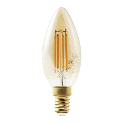 Diall E14 3w 250lm Candle Warm White Led Light Bulb Diy At Bandq