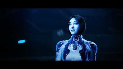 Wallpaper Biru Lingkaran Cahaya Halo 5 Wali Master Chief Cortana