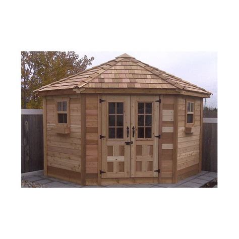 Outdoor Living Today 9 Ft W X 9 Ft D Wood Garden Shed And Reviews