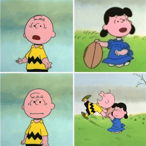 Charlie Brown And Lucy 4 Panel Blank Template Imgflip