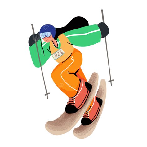 야외에서 스키를 타는 소녀 스포츠 이벤트 겨울 겨울 올림픽 Png 일러스트 및 이미지 에 대한 무료 다운로드 Pngtree