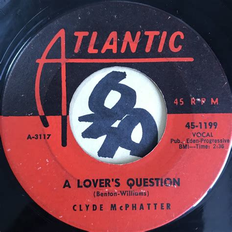 Yahooオークション 試聴 Clyde Mcphatter A Lovers Question 両面v