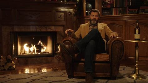 Replace Your Yule Log With A Whisky Sipping Nick Offerman Men S Journal