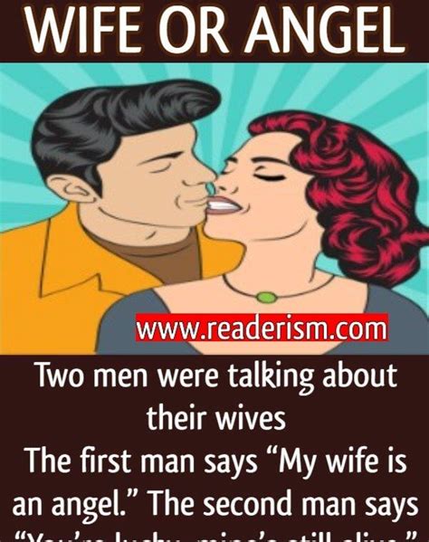 Wife Or Angel Funny Marriage Jokes Funny Relationship Jokes Couples