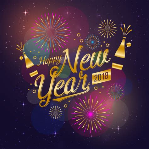 See 2019 happy new year stock video clips. Tarjeta de celebración moderna feliz año nuevo 2018 | Descargar Vectores gratis