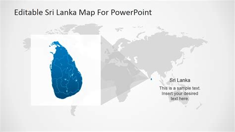 Editable Sri Lanka Powerpoint Map Slidemodel
