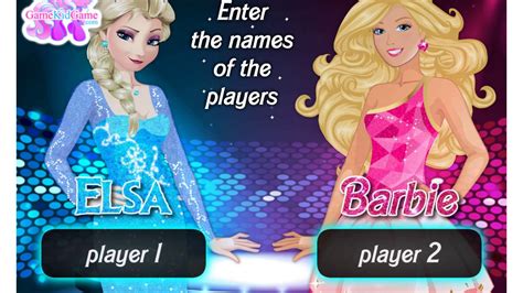 Elsa Vs Barbie Fashion Contest Youtube