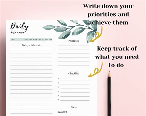 Printable Daily Planner 2020 2021 Hourly Planner Day Etsy Hong Kong