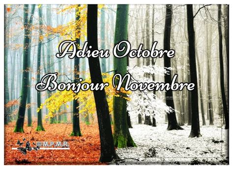 Adieu Octobre Bonjour Novembre Bonjour Novembre Novembre Image Bonjour