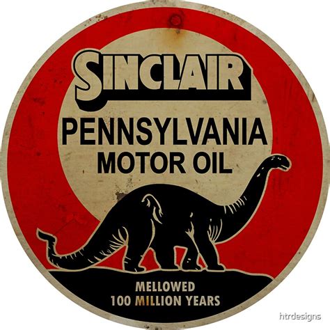 Sinclair Motor Oil Vintage Sign Reproduction Rusted Version By