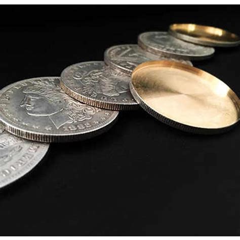 Morgan Dollar Shell And Coin Set 4 Coins 1 Shell By Oliver Magic 7 Magic Inc