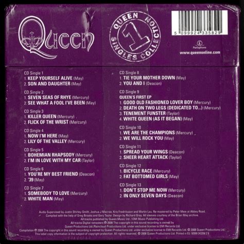 ヤフオク Cd13枚組 クイーン Queen Singles Collection