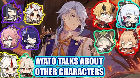 Kamisato Ayato What Does He Think About Other Characters Genshin Impact Youtube