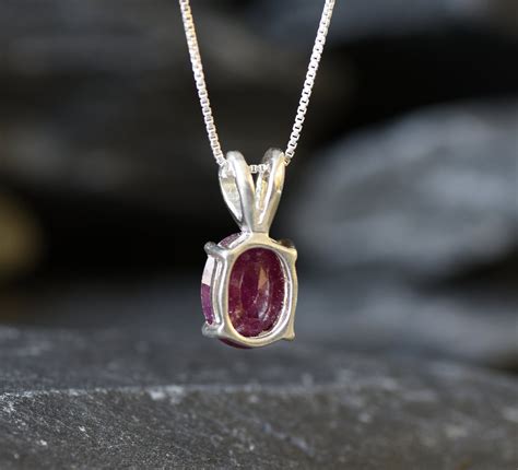 Natural Ruby Pendant Natural Red Ruby Large Ruby Pendant Etsy