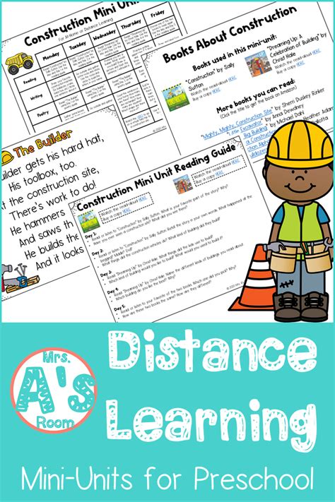 Distance Learning Mini Units For Preschool Preschool Learning