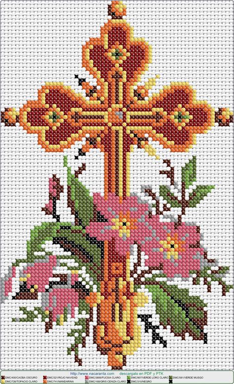 Crucifijo En Punto De Cruz Cross Stitch Patterns Cross Stitch