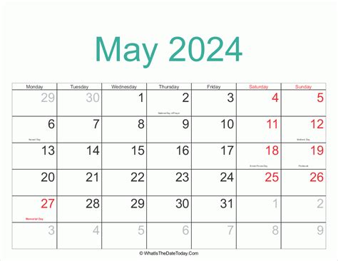 2024 May Calendar With Holidays Uk Printable Sydel Fanechka